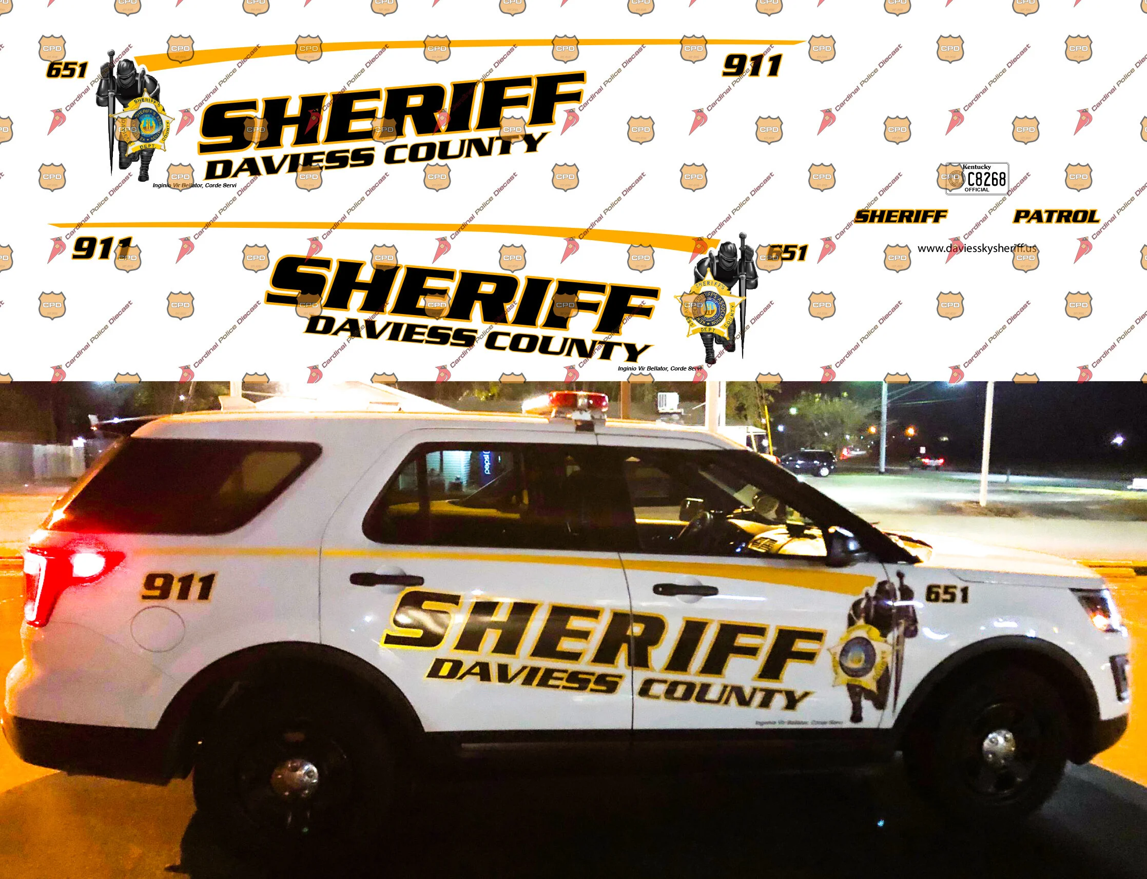 1/32 — Decals Store — Cardinal Police Diecast
